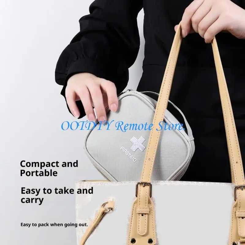  Large Capacity First Aid Storage Bag With Waterproof Anti Fall Design For Home Travel Hiking Camping Safety Protections