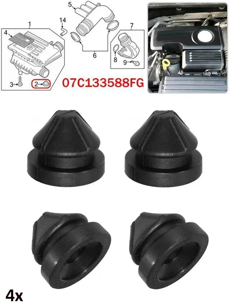 

Buffer Cushion High Quality Bonnet Hood Air Intake Filter Grommet Buffer Cushions For Diesel Petrol Engines Pack Of 4