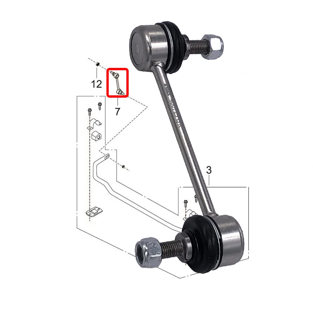 

Front Stabilizer Link L/R for GAC TRUMPCHI GA5 GA6 GS4 COUPE G5 3610046BAC0000 Sway Bar Link