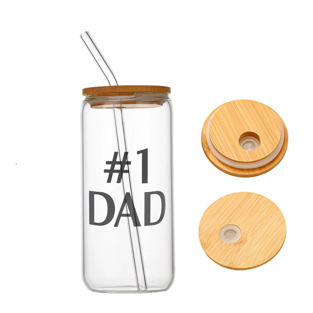

Best Dad Glass For Heat Resistant High Drinking Cup With Straws Lids 16 oz