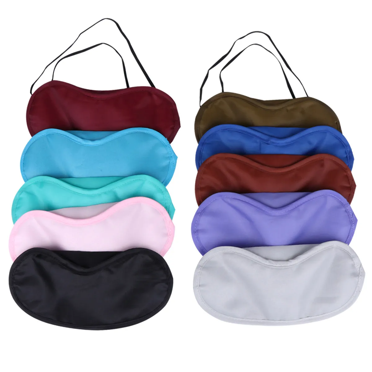 21Pcs Premium Light Blocking Sleep Eye Mask Elastic Comfortable Eyeshade for Travel Home Hotel Meeting Train Beach Party