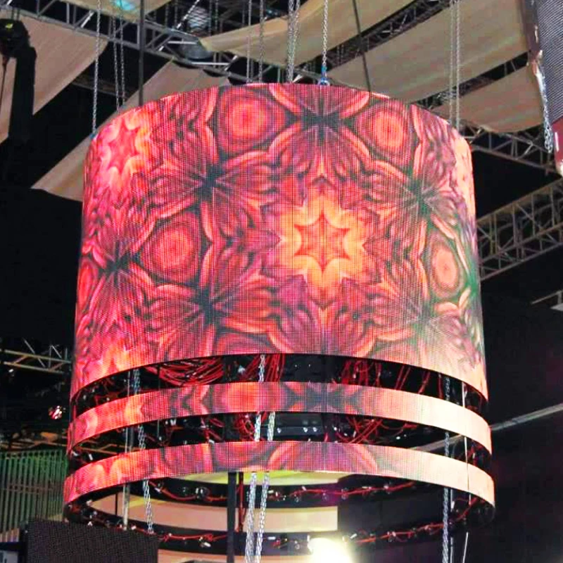Indoor Advertising Full HD Video Panel LED Screen Flexible P1.86 P2 P2.5 LED Screen Display Soft Vertical Flexible LED Display - view 5