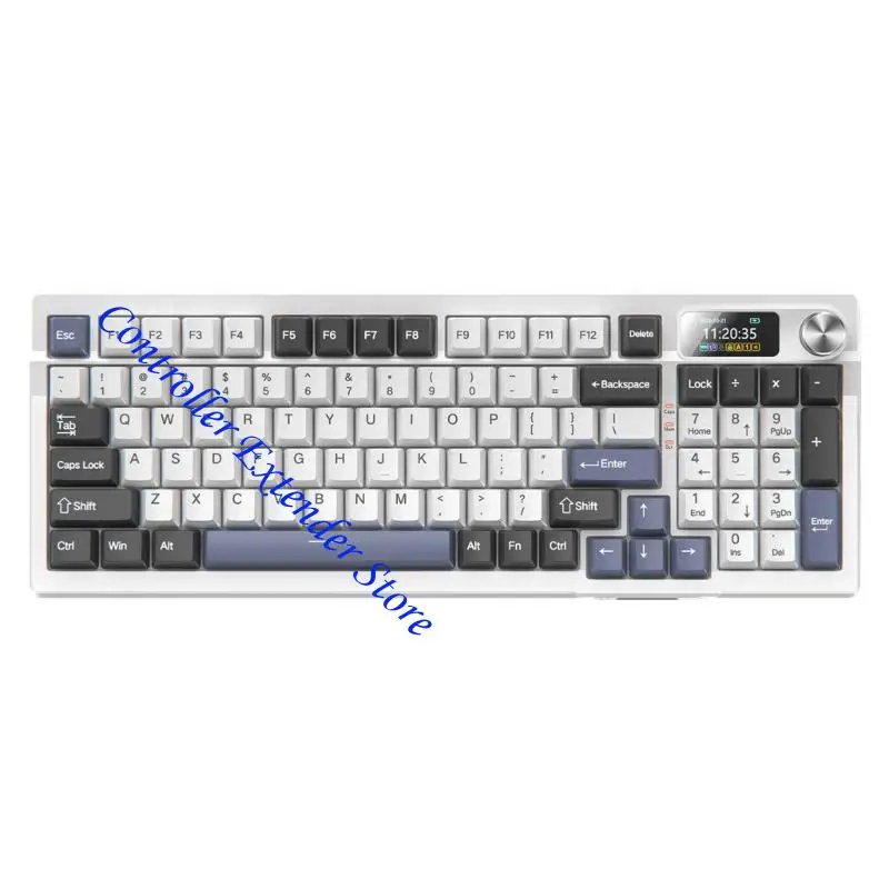 

N84B Mechanical Keyset With DIY Color Screen Quiet Structure 8000mAh Battery Audiovisual Regulates