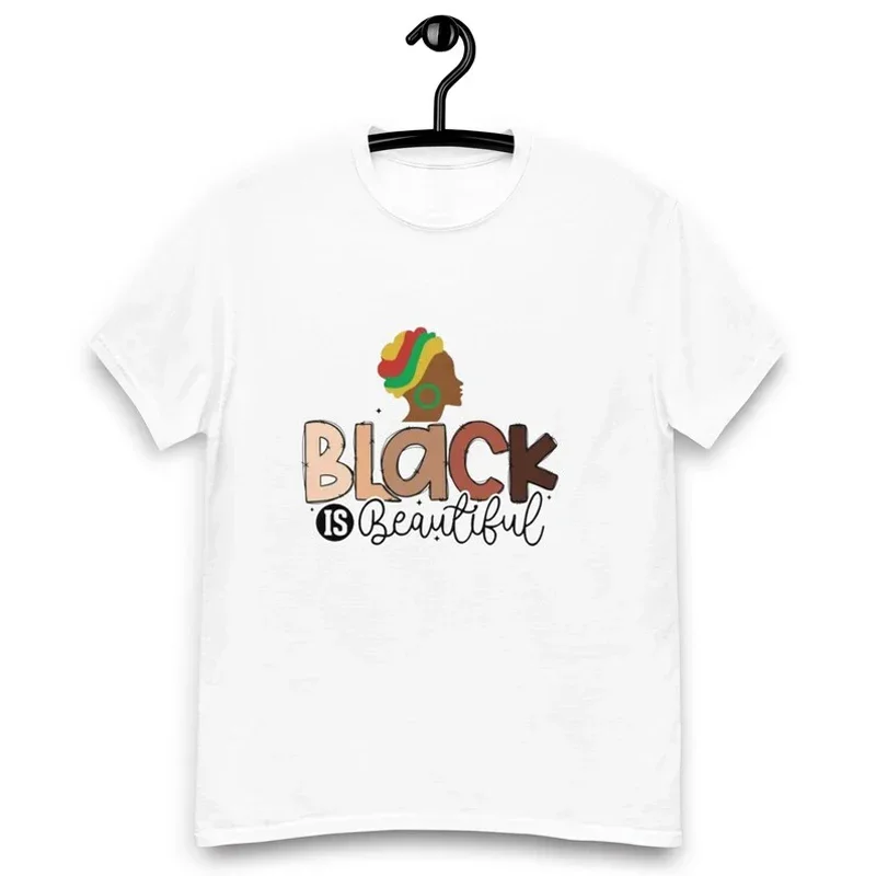 Black Is Beautiful Slogan Tee Basic Style Women Top Melanin Lady  Avatar Graphic Printing T Shirt Custom Tees