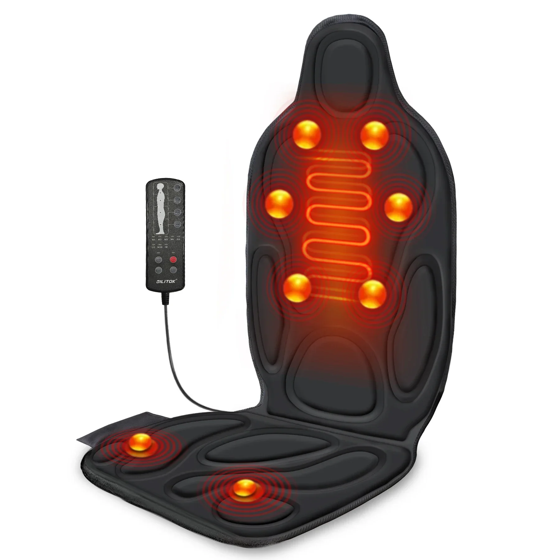 

L # Coussin De Siège De Massage Par Vibration Avec Chaleur