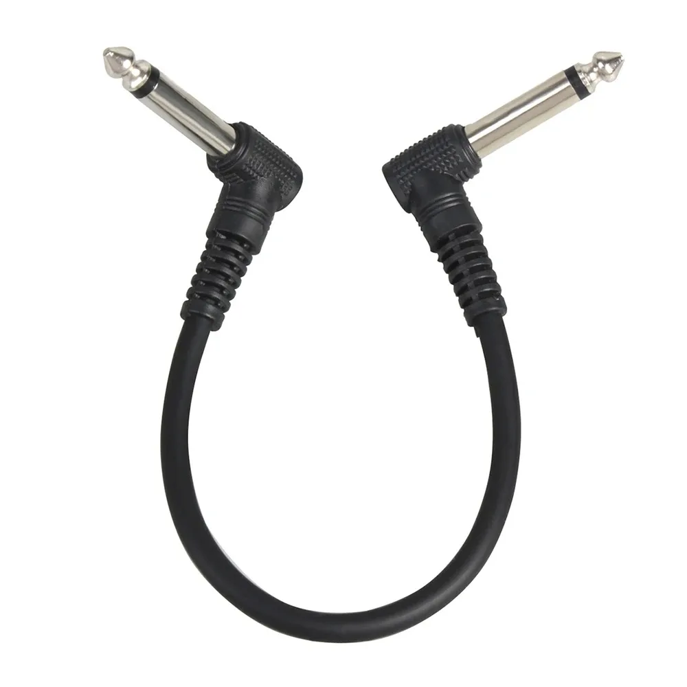 IRIN 6Pcs Gitarre Effekt Pedal Kabel 6,35mm Winkel Stecker Kein Lärm Geschirmt Kabel Für Gitarre Effekt Pedale Gitarre teile Zubehör – Detail 3