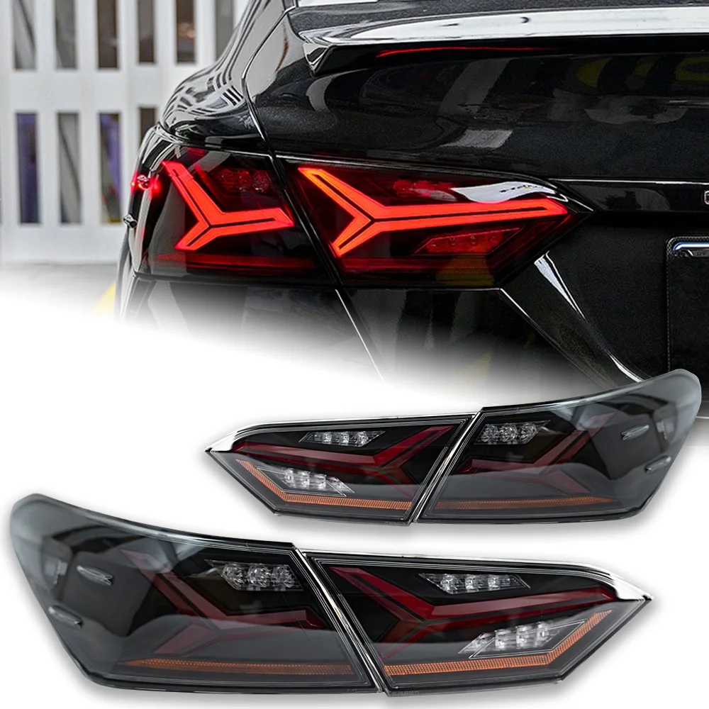 

Стайлинг автомобиля для Toyota Camry V70 светодиодный задний фонарь 2018-2022 динамический сигнальный задний фонарь анимация задний стоп-тормоз аксессуары для заднего хода