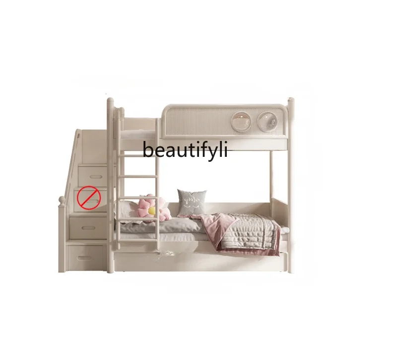 ss 8350 American Children up and down Bunk Bed Boys Height Upper and Lower Bed Small Apartment Girls Two-Layer Bed