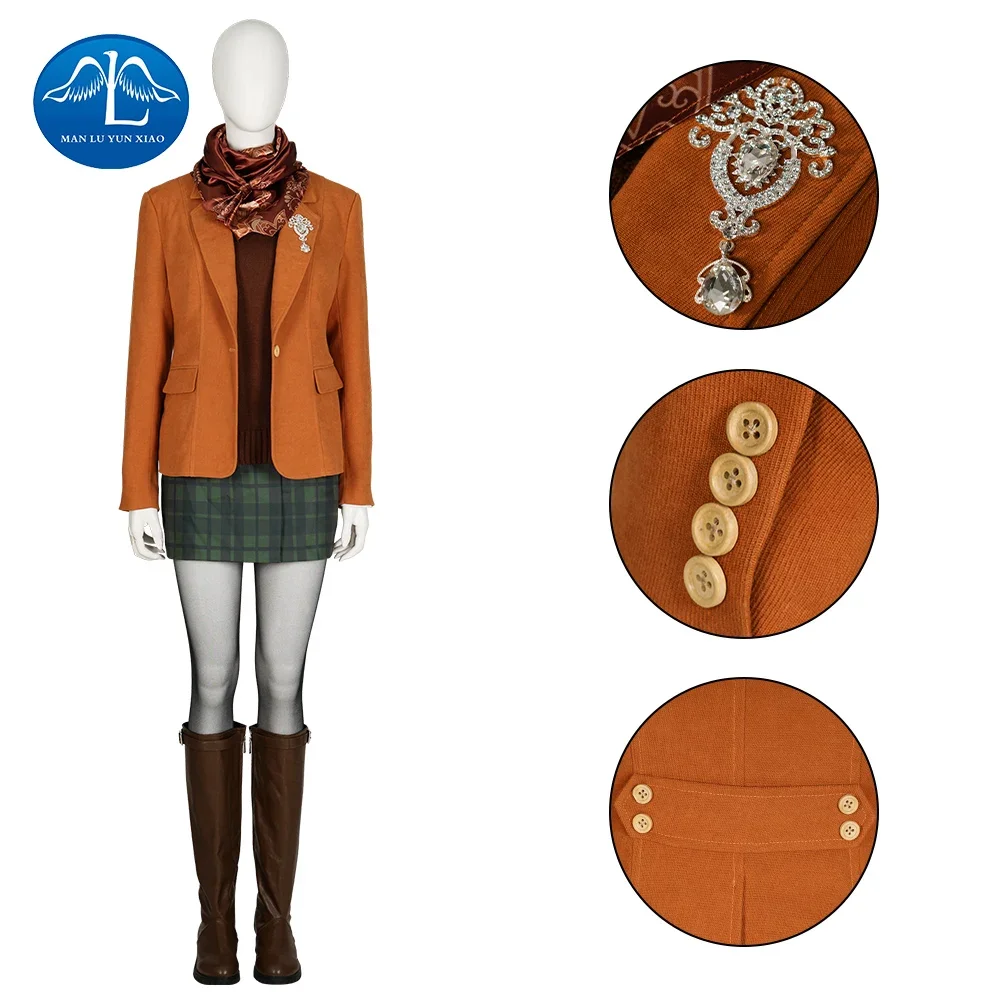 

Ashley Graham Cosplay Costume DMC4 Remake Halloween Costumes for Adult Resident 4 Ashley Graham Custom Made Outfit Women