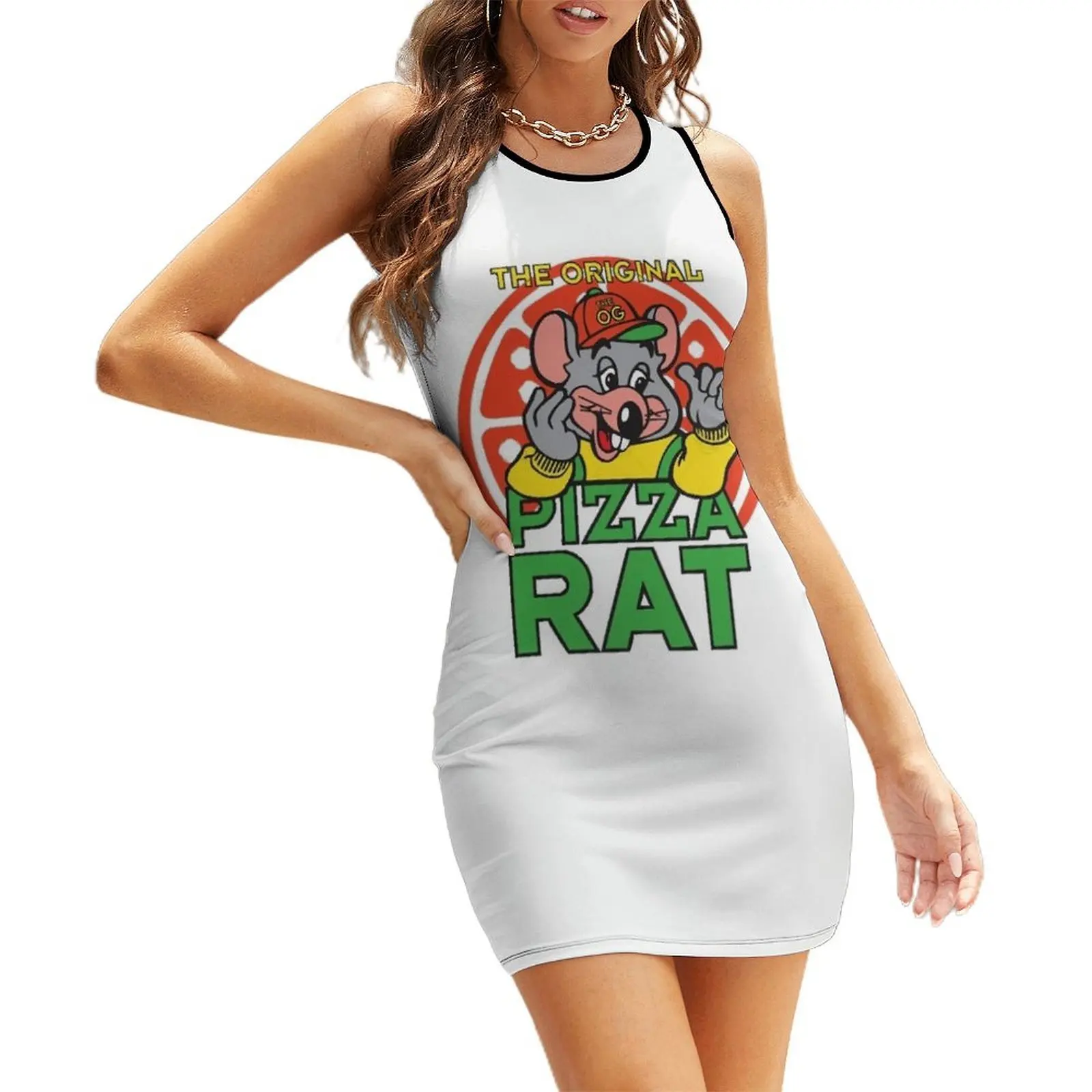 

The Original Pizza Rat Sleeveless Sundress dresses for women 2025 Woman clothing women's evening dresses elegant women's sets