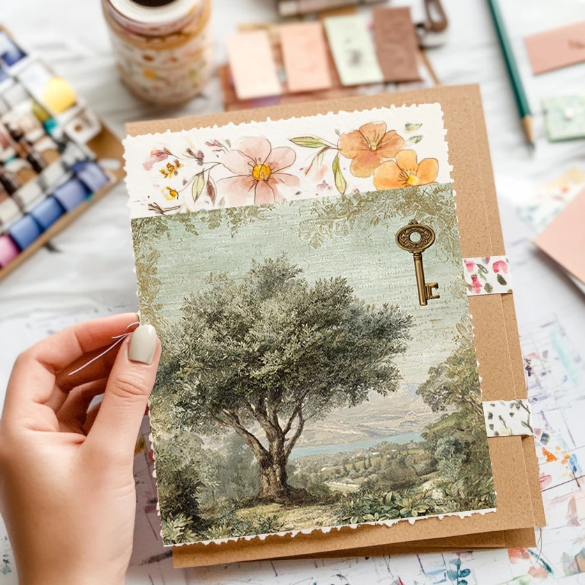 36 Lembar Kertas Scrapbook Dekoratif 6x6: Pola Hewan Kawaii untuk Scrapbooking, Origami & Kerajinan Tangan Anak-anak