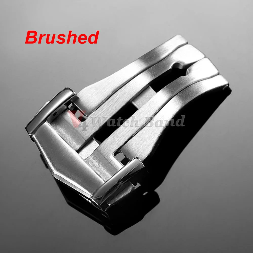 18mm 20mm Stainless Steel Deployment Clasps for Omega Folding Watch Buckle Strap Butterfly Button for Seamaster Speedmaster