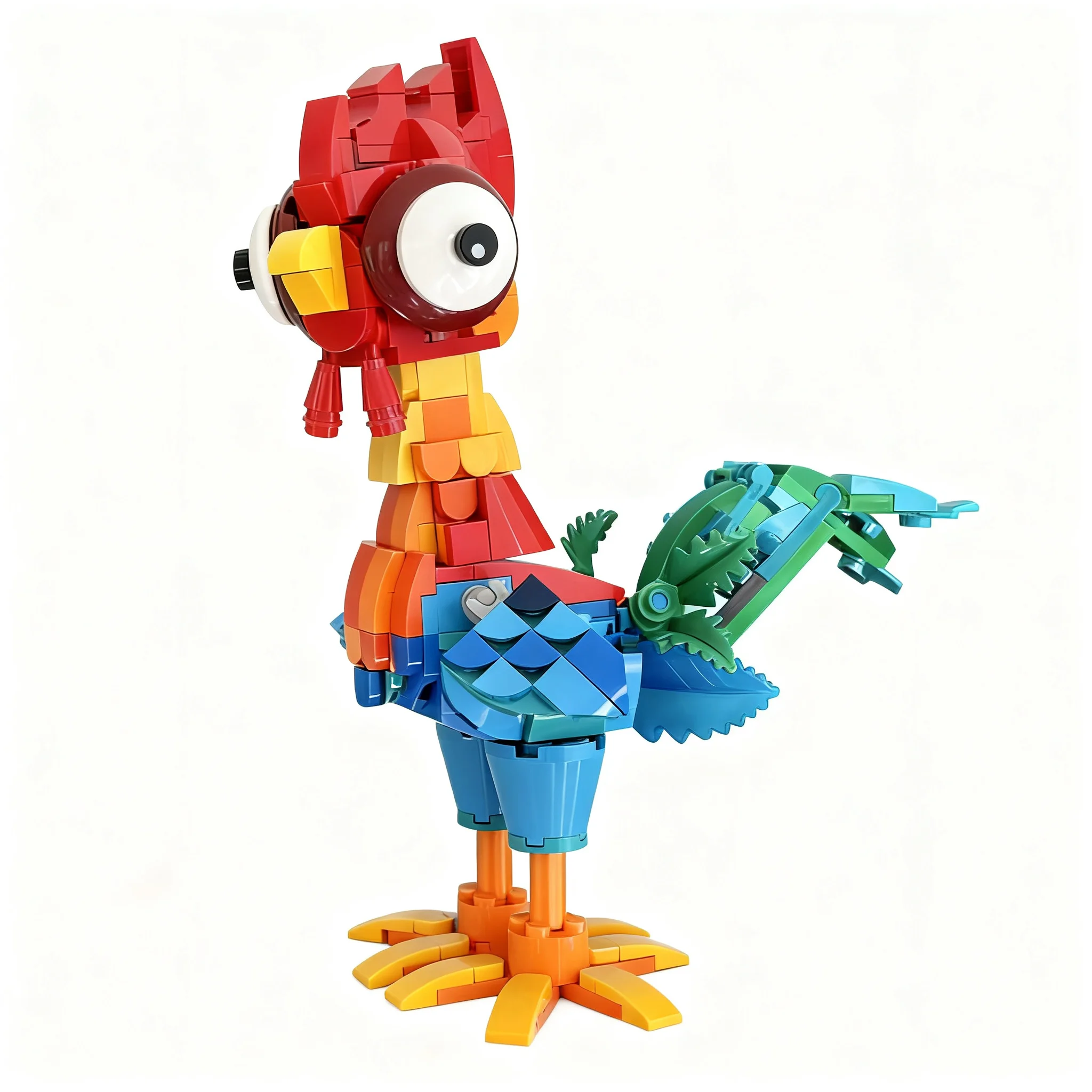 287pcs MOC Disnay Chibi Hei Hei Model Building Blocks Display Craft Brick Creative Collection DIY 3D Art Education Assemble
