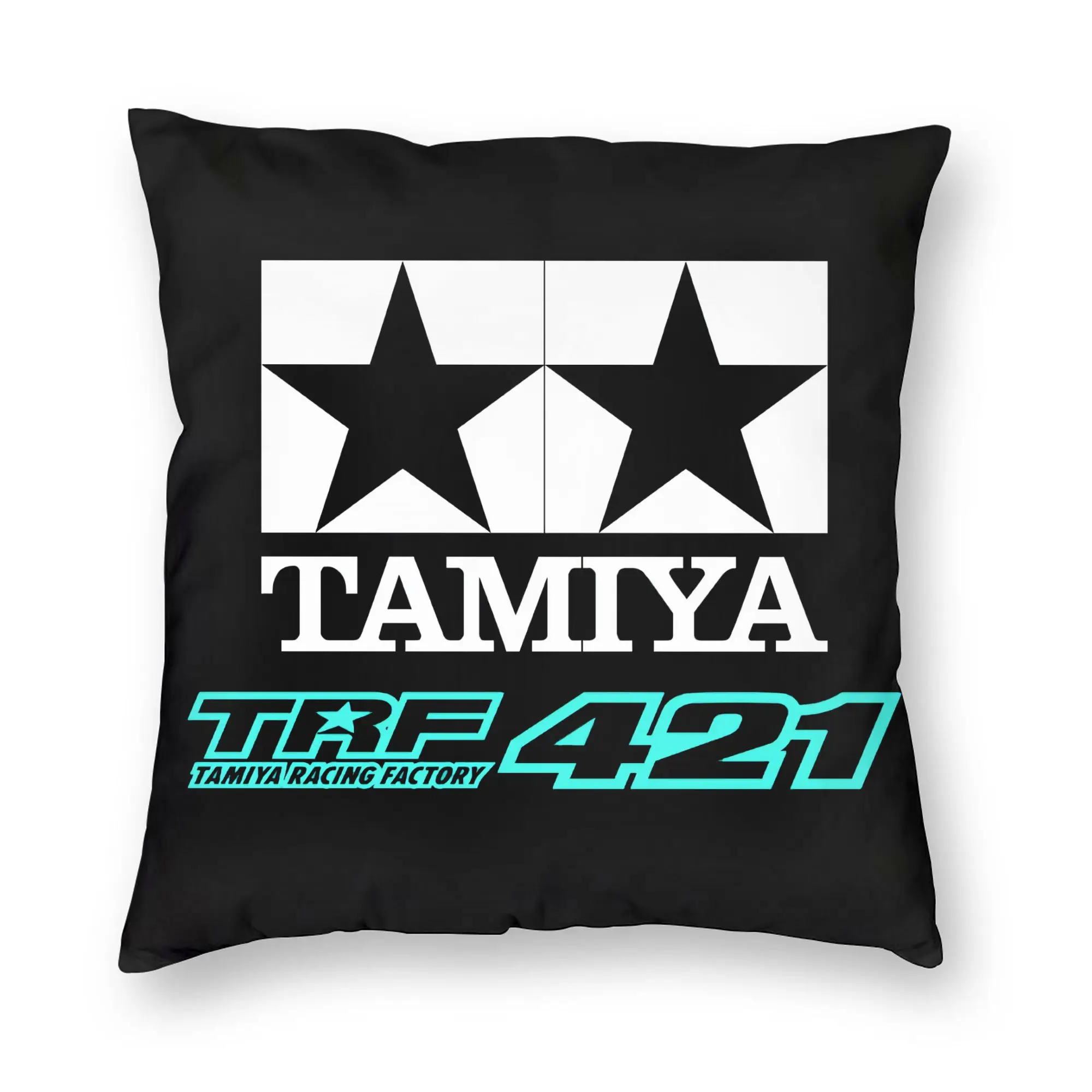 Luxury Tamiyas Symbol Sofa Cushion Cover Soft Buggy RC Cars Pillow Case Bedroom Decoration