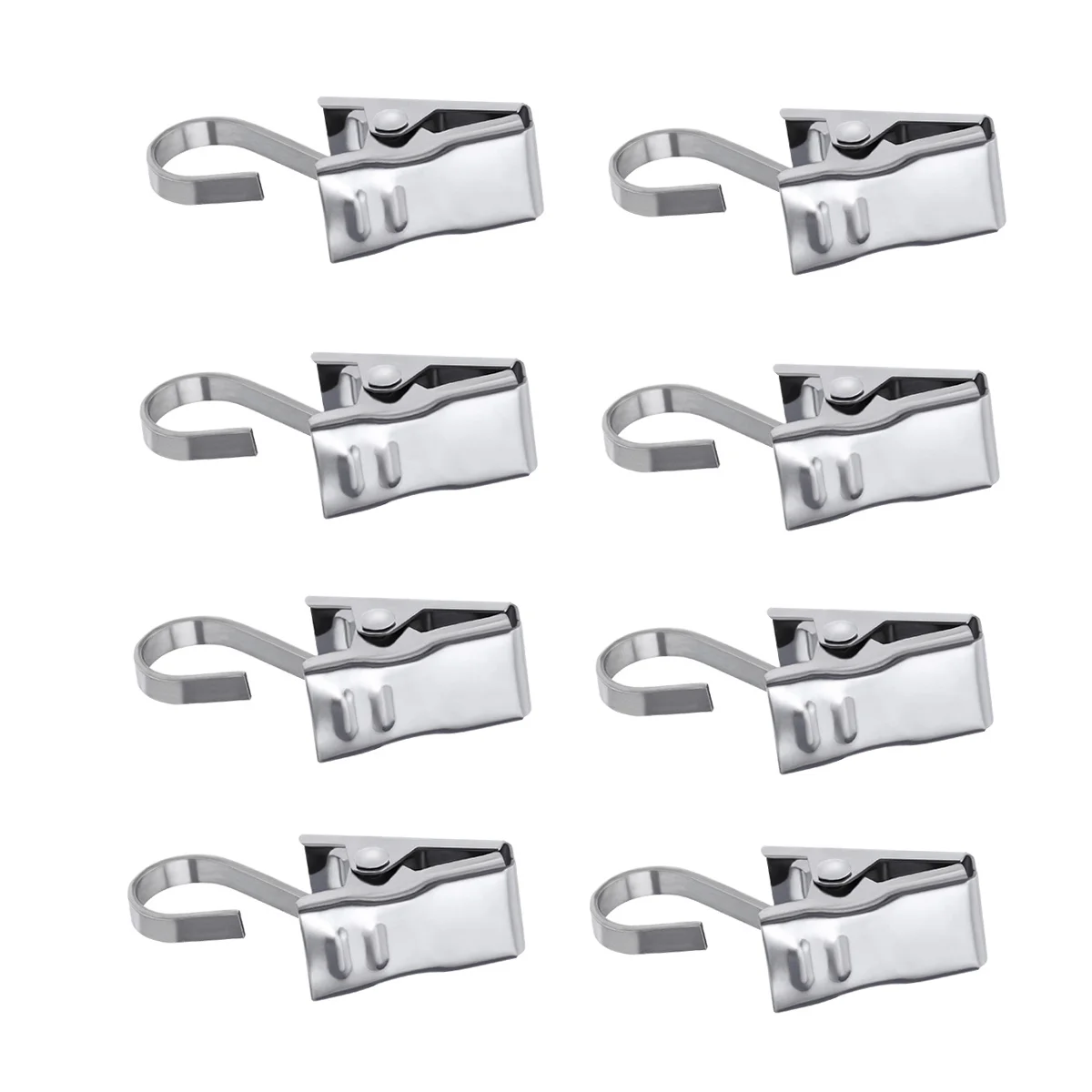 150 قطعة مقاطع الستار مع السنانير الفولاذ المقاوم للصدأ أصحاب الأسلاك الثقيلة لتعليق الستائر الستائر دش ديكور مصابيح حفلات