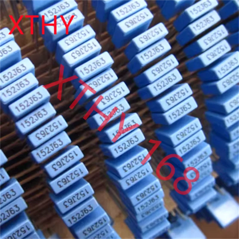 

Положительная емкость защитного регулирующего конденсатора составляет 0,0015 мкФ 63 В, 1500 пФ 63 В, 152/63 В, p=5 мм.