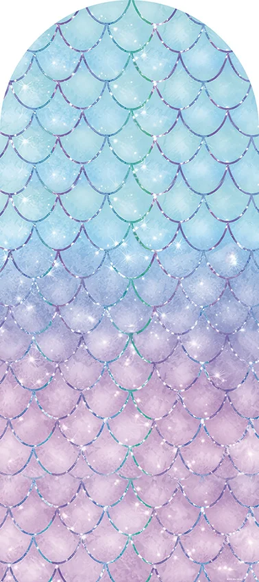 ميهوفوند-بريق حورية البحر خلفية قوس الأميرة ، الدعائم على الوجهين ، خلفية صورة للفتاة ، حفلة عيد ميلاد ، الصيف ديكور مقياس السمك