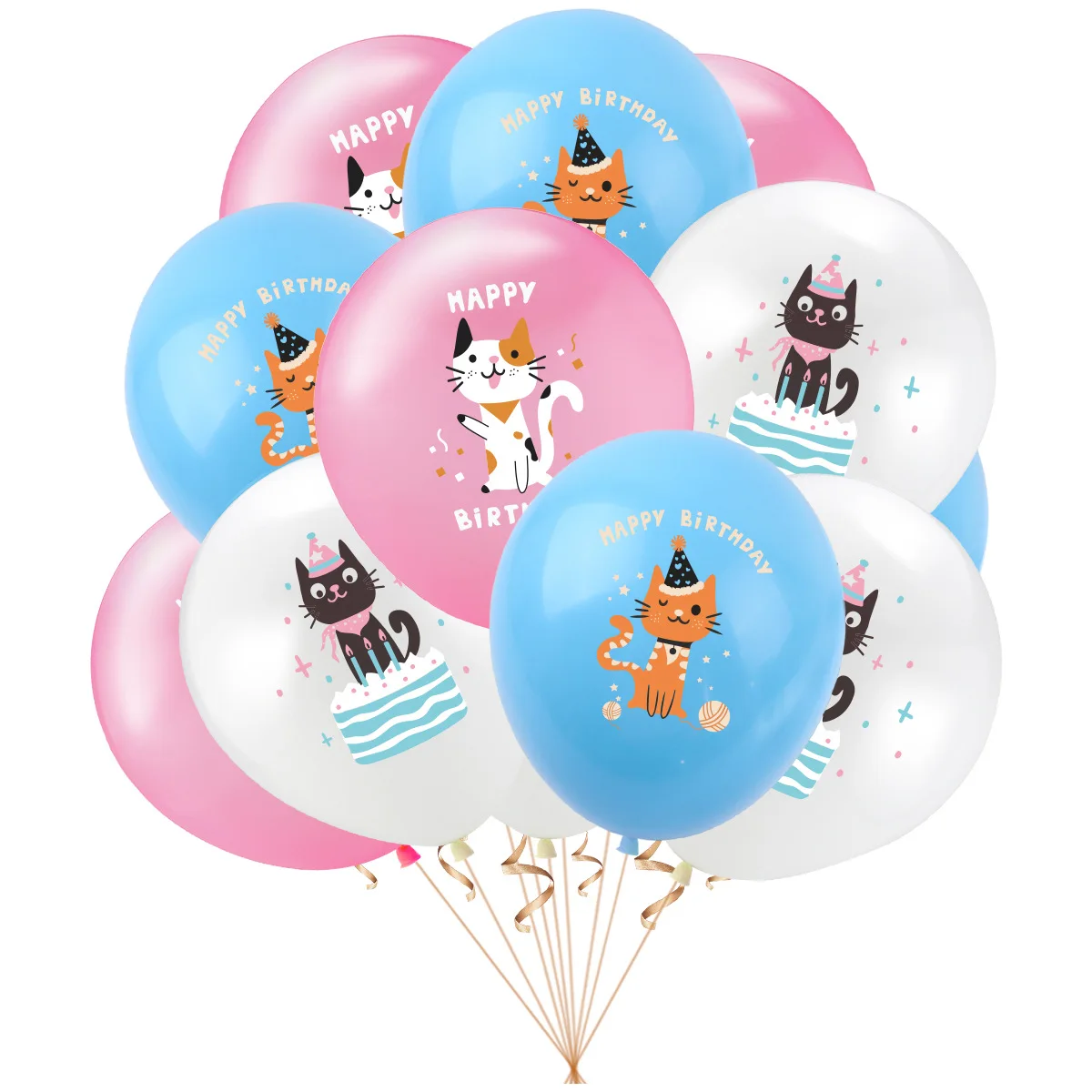 12inch Cartoon Dog Cat Latex Balloon 16inch MEOW Letter Foil Balloon Set Pet Birthday Theme Party Decoration Balloon Supplies