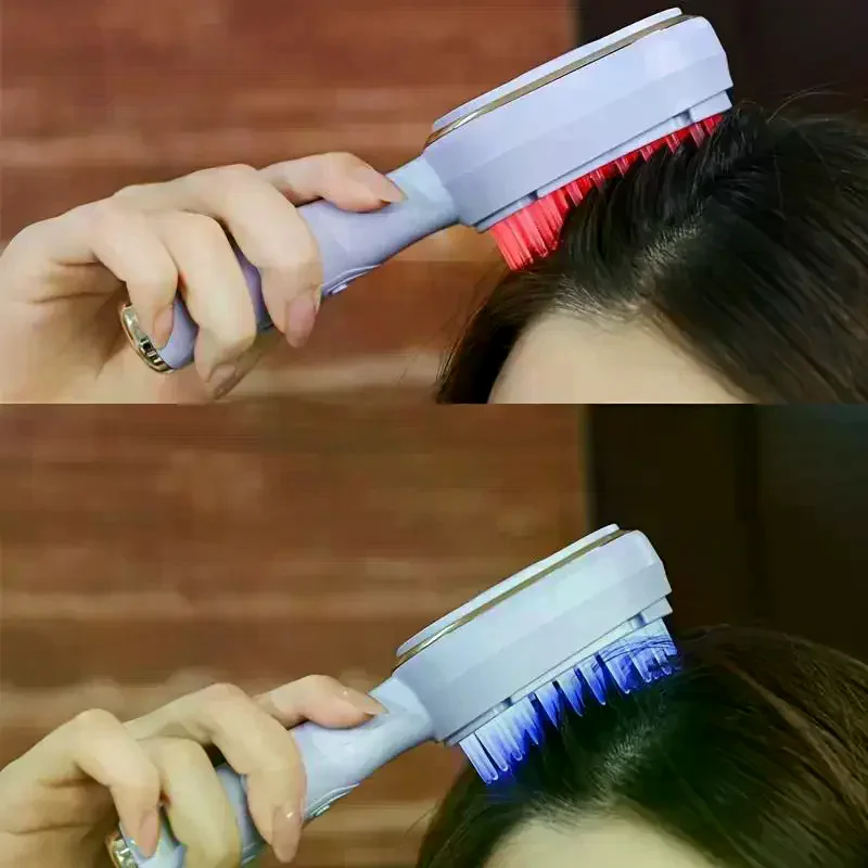 

Electric Massage Comb Intelligent Vibration Heating Head Massager Indoor And Outdoor Relaxing Head Massage Comb