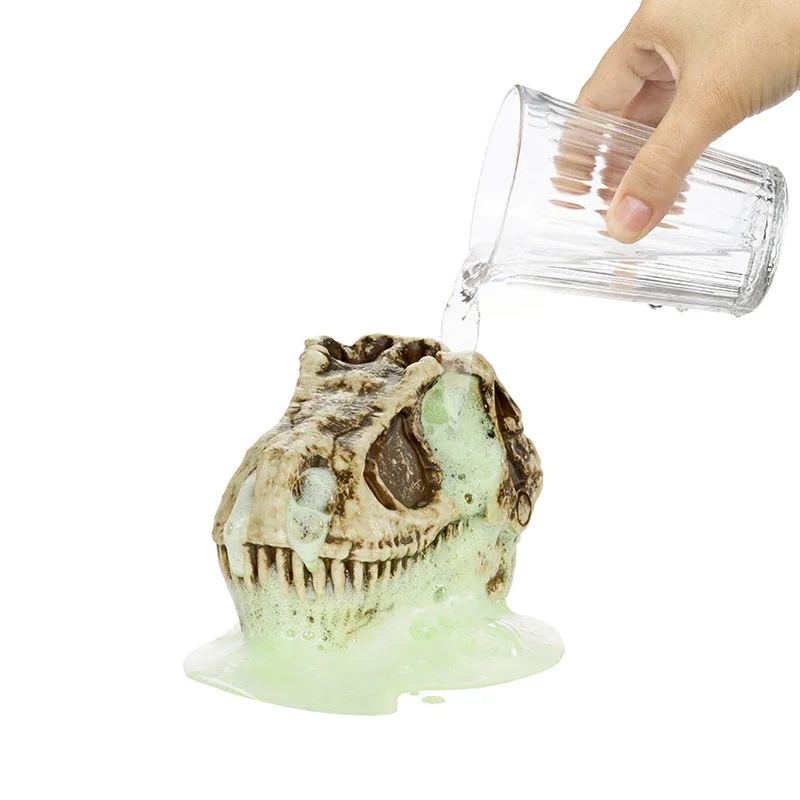 Original MGA Gross MOS Dinosaur Skull Decryption Fossil Skeleton Assembly Slime Boy Toys Holiday Gifts for Children