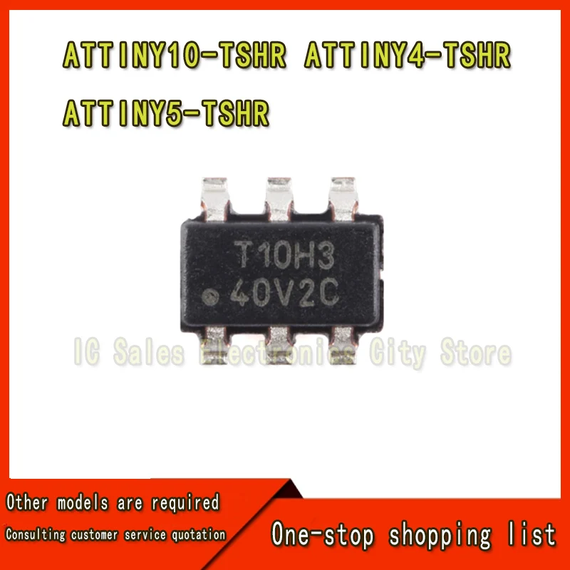 5 Stuks ATTINY10-TSHR Attiny10 ATTINY4-TSHR Attiny4 ATTINY5-TSHR Attiny5 SOT23-6
