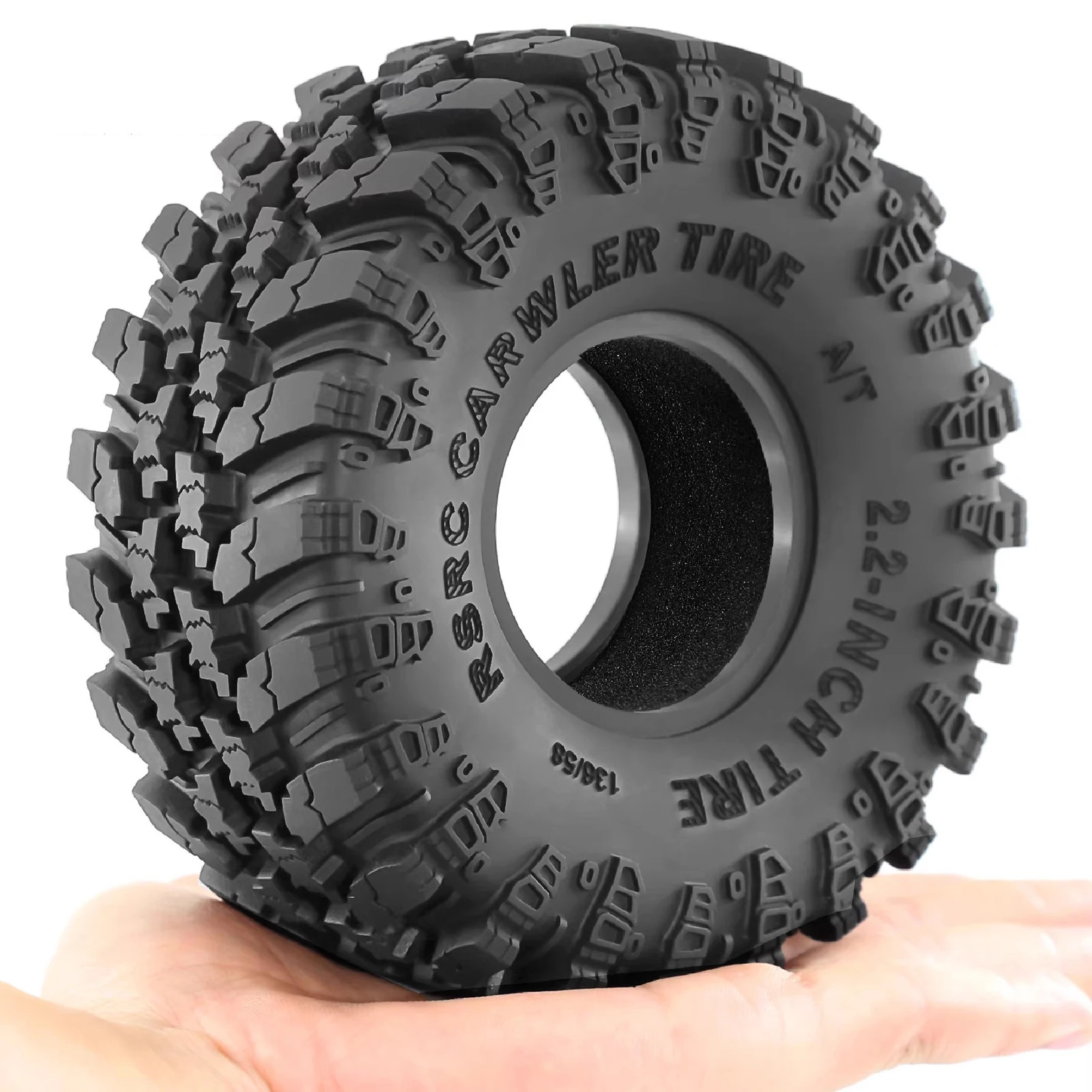 2 STUKS 2.2 Inch Band voor 1/8 Meijiaxin H8H Afstandsbediening YK4083 Crossrc Big Rhino-Gemakkelijk te Controle RC Voertuig