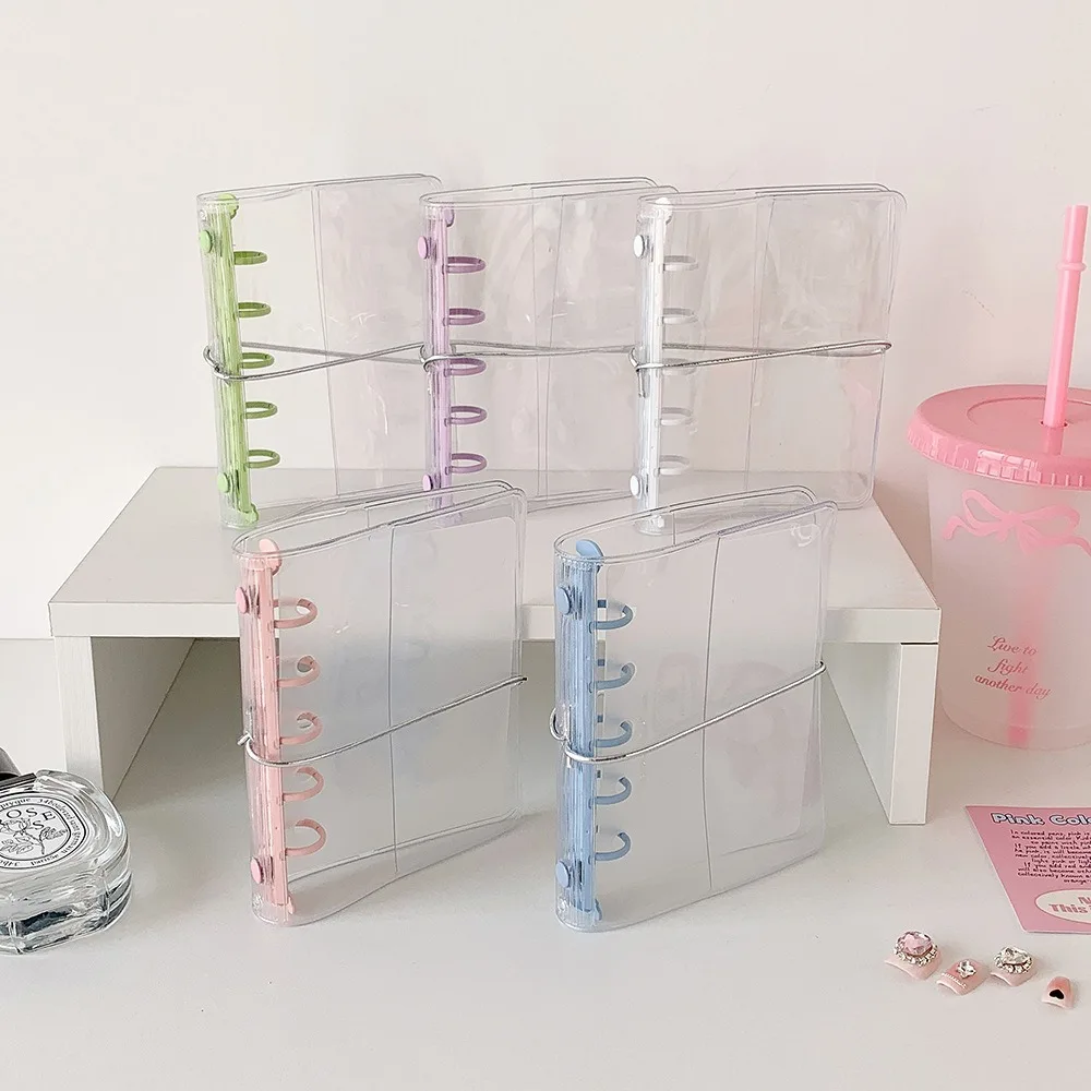 Mini Clear View Transparent Display Album Cover PVC Idol Pictures Storage Korea Idol Photocard Waterproof Loose-Leaf Booklet