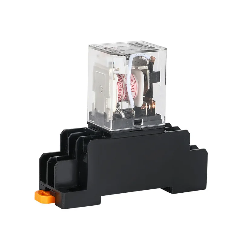 HH52P HH53P HH54P HH62P(JQX-13F) HH64P Mini Middle Electromagnetic Power Relay DC12V 24V AC110V 220V Coil  With Socket