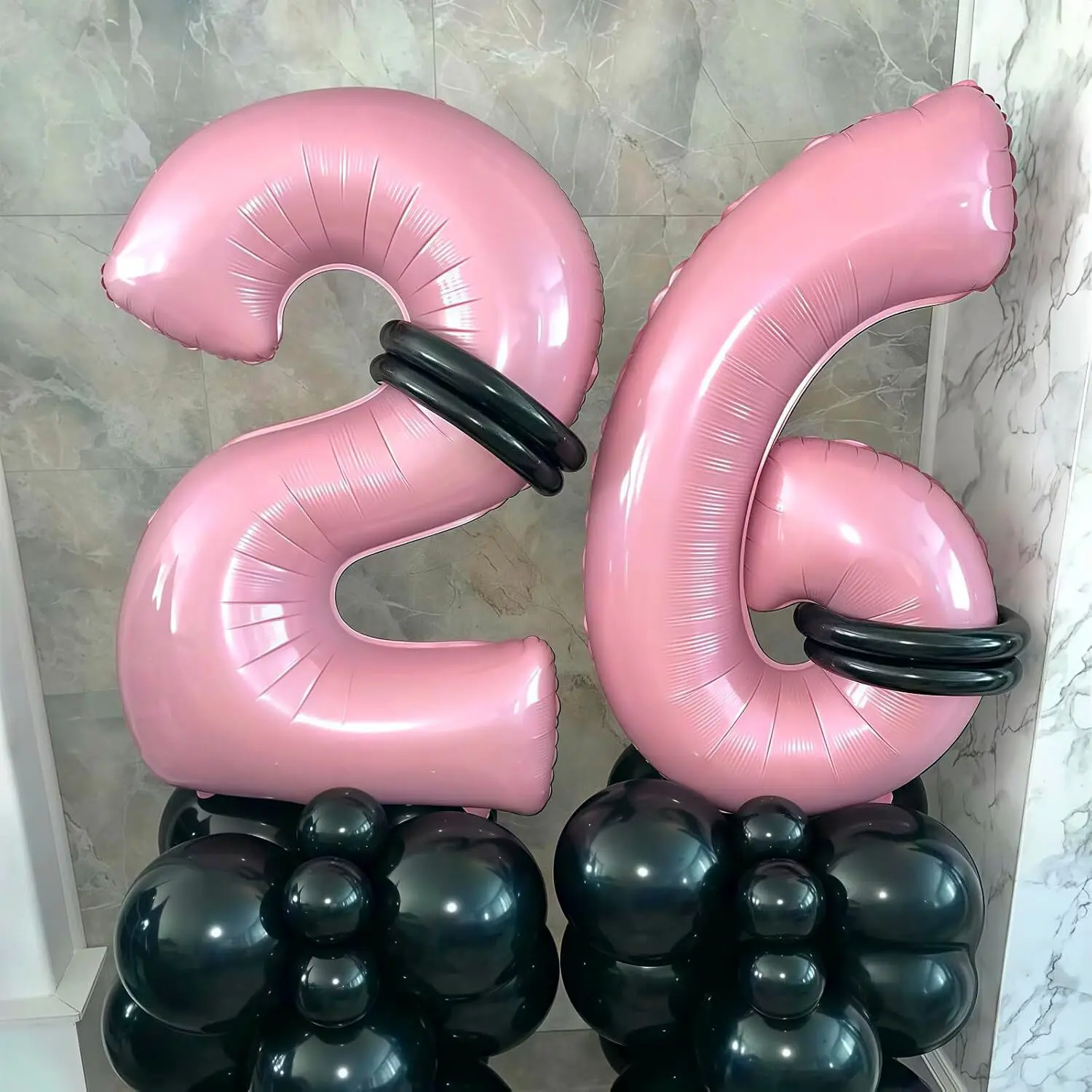 32 inch pink digital aluminum foil balloons, suitable for weddings, birthdays, themed parties, pre wedding parties, graduation c