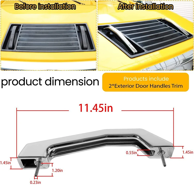 1 zestaw 12498996 gładkich chromowanych zatrzask mocujący zewnątrz drzwi uchwytów do modeli 2003-2009 Hummer H2 i H2 SUT