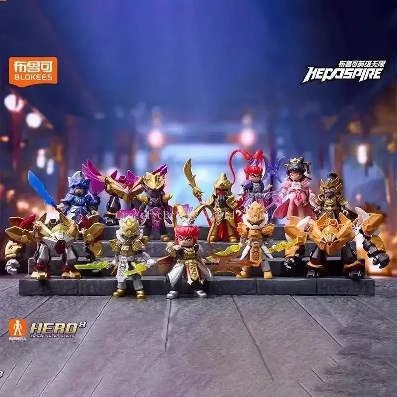 Blokees Hero Infinity Starlight Series Wave8 Ambition of Hegemony Lv Bu Diao Chan Articulated Building Block Figure Assemble Toy