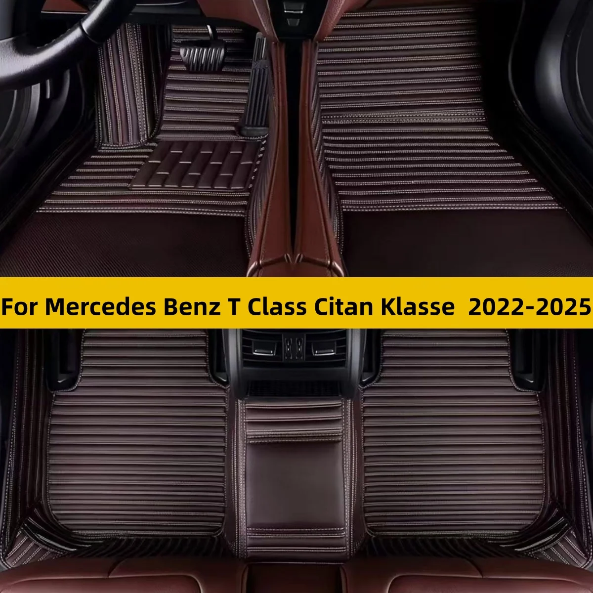 5 Seats Custom Car Floor Mat Fit For Mercedes Benz T Class Citan Klasse 2022 2023 2024 2025 Auto Carpets Foot Coche Accessorie