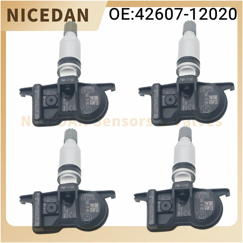 

1/4PCS TPMS Tire Pressure Monitoring Sensors For Toyota Yaris Wildlander Vellfire Sienna Rav4 Land Cruiser Lexus Ux 42607-12020