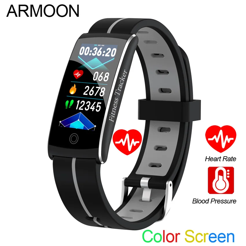 

Smart Bracelet F10C Android IOS Men Women Heart Rate Blood Pressure Fitness Tracker Waterproof Activity Message Sport Color Band