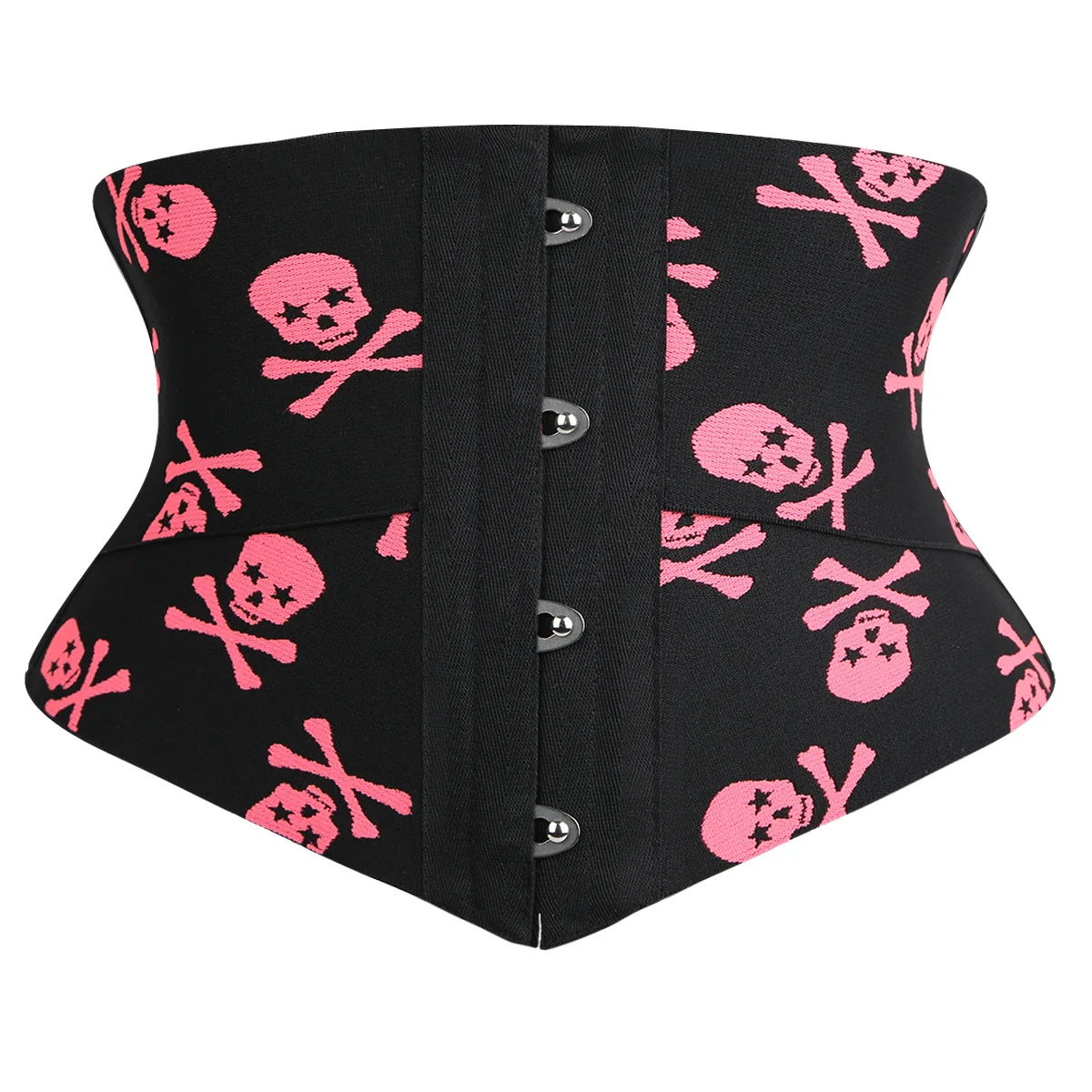 Women\'s Skull Halloween Belly Band Color-blocking Shaping Belt Hallowmas waist trainer Girdle Palace Clip Gothic Corset Tummy