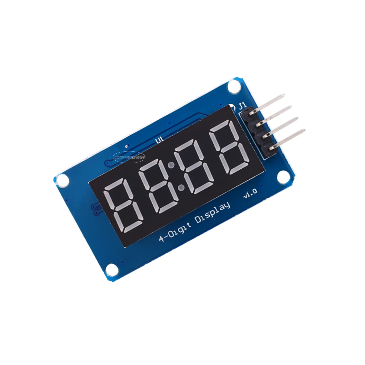 TM1637 4-digit nixie display module LED brightness adjustable with hour building blocks