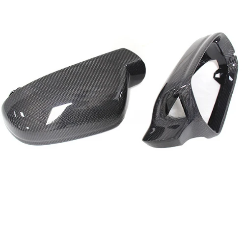 MRD Mirror Caps for Audi B8.5 A3 A4L A5 S5 RS Mirror Covers Regular Carbon Fiber with Lane Assist Side Mirror Covers