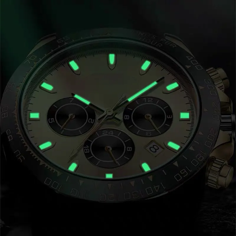 Quartz Men Watches Automatic Movement Hollow Out Waterproof Wristwatch Fashion Silicone Strap Campus Student Watches Gifts