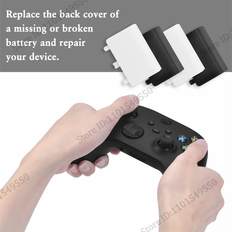 100PCS für Xbox One Serie X S Wireless Controller Kunststoff Batterie Shell Deckel Zurück Fall Ersatz Gehäuse Tür Abdeckung – Detail 5