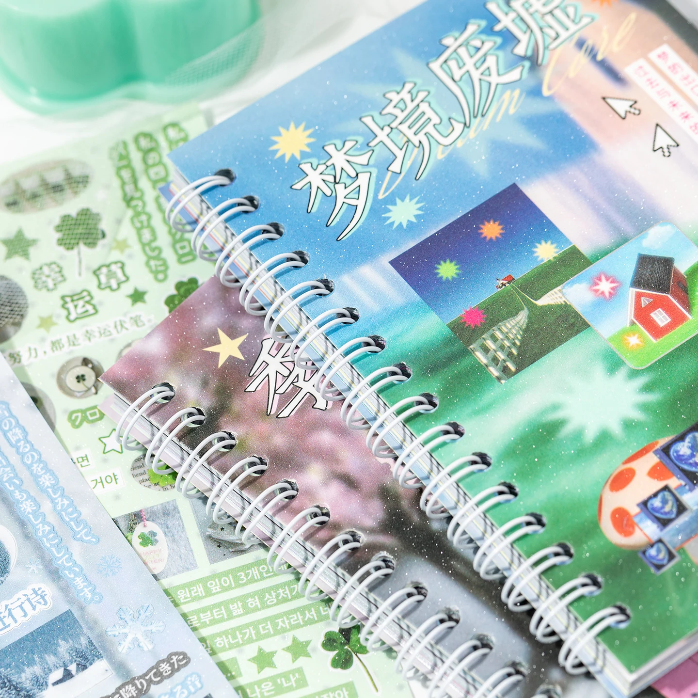 สติกเกอร์ฟิล์มม้วนตัดแต่งรูปทรง 2Style 30 ชิ้น/ถุง สำหรับสมุดบันทึก สมุดภาพ DIY กรอบรูป สมุดภาพ สมุดโน้ต แก้วน้ำ