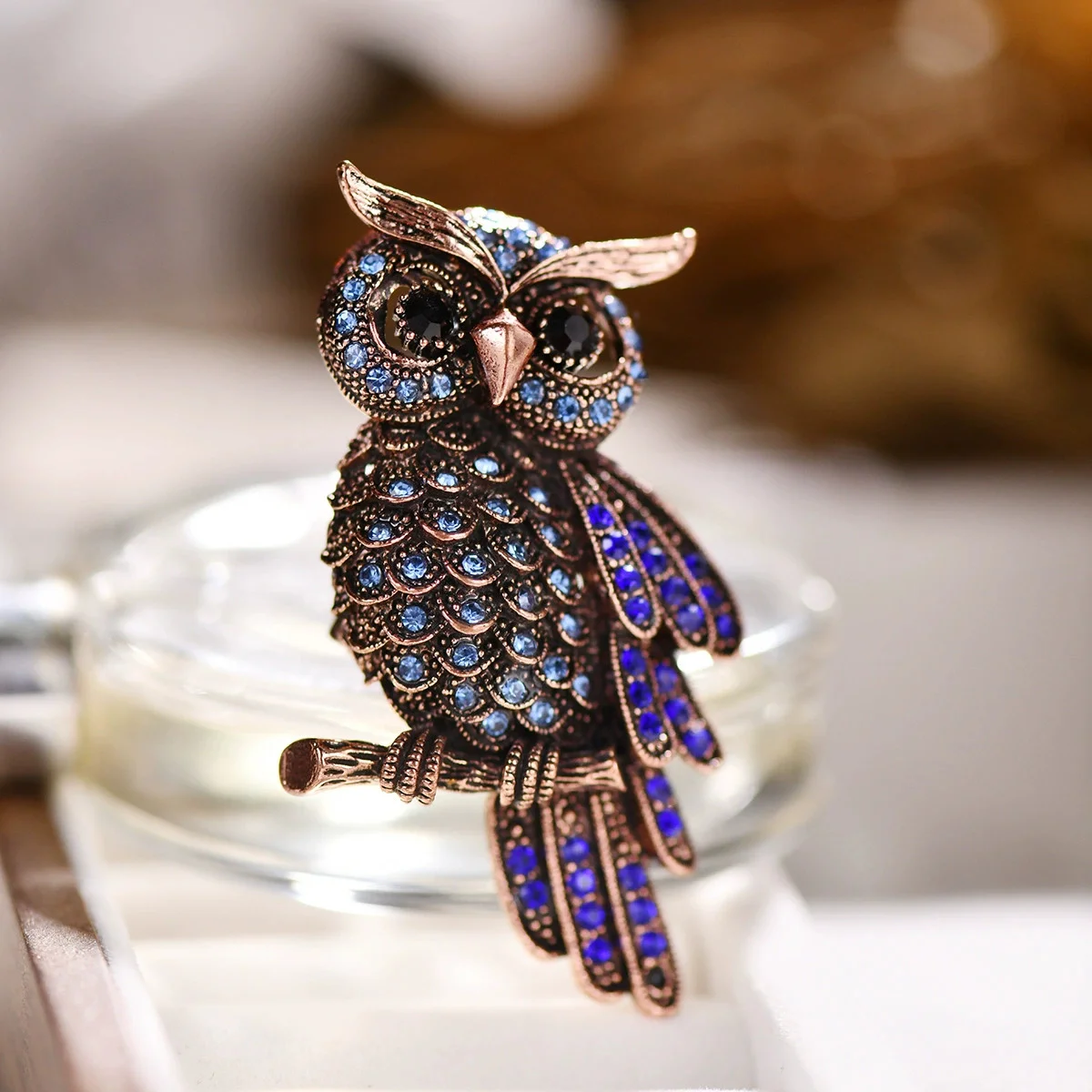 1Pc Retro Unique Owl Brooch Exquisite Creative Animal Pin Gorgeous Luxury Jewelry Accessories Party Birthday Gift Trend 2026