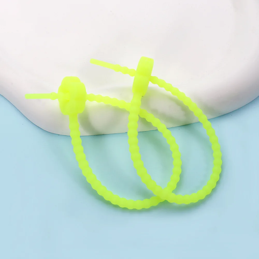 2pcs Hot Selling Cat Paw Colored Silicone Cable tie, Data Cable Management And Storage DIY Retractable Cable tie, Binding Strap