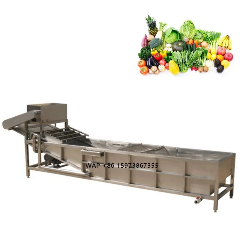 Brush Cleaning Machine for Watermelon Ginger Potato Lettuce Tomato Carrot Vegetable Washer