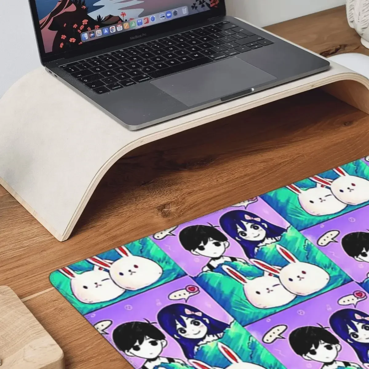 Omori Game Basil Mari Kel Aubrey لوحة ماوس كبيرة للوحة مفاتيح الكمبيوتر ماوس حصيرة ألعاب الكمبيوتر المحمول حصيرة مكتبية ملحقات الجدول الحصير