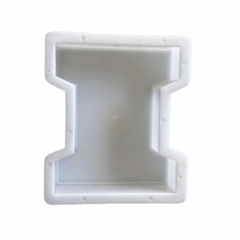 New Plastic I Shape Brick Mold Easy Release Thickened Paving Brick Mold Reusable I Shape Concrete Paver Mold DIY Mold