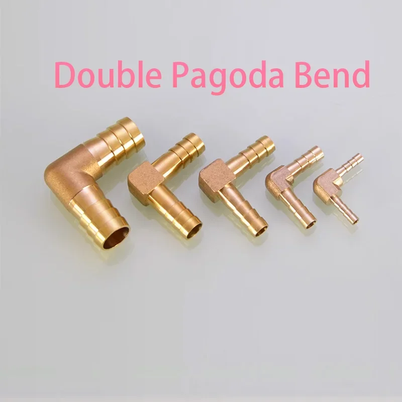 1Pcs Hose Connector Barb Fitting Elbow 4 6 8 10 16mm Gas Hose Adapter for LPG Natural Gas Corrugated Tube Socket Green Head