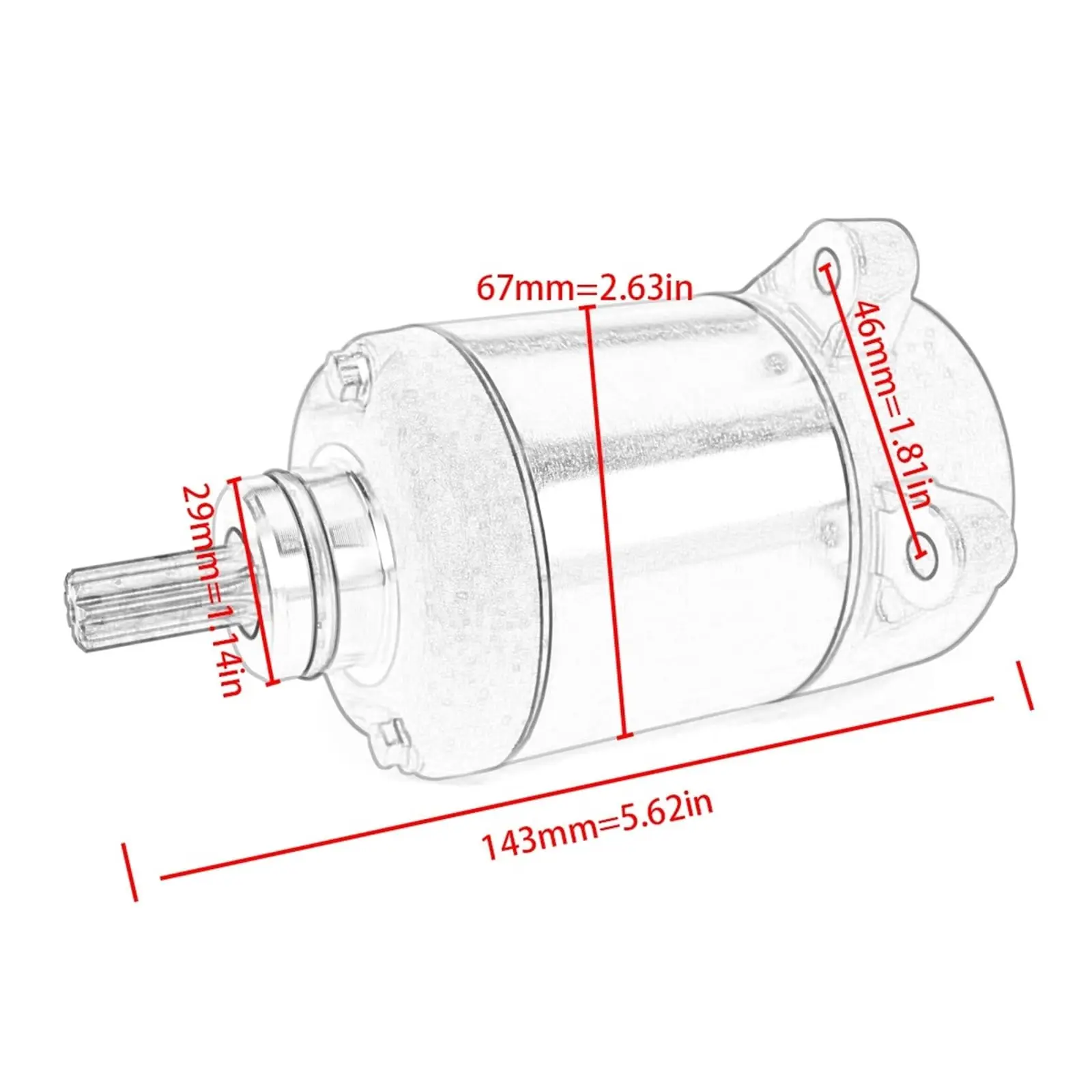 31200-hn5-671 Elektrische Startmotor Past Voor Honda Atv Rancher 350 Fourtrax Trx350fe Trx350fm Trx350te Trx350tm Trx350tm 2000-2006