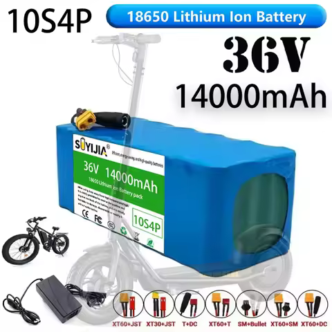 Battery Lithium Pour Trottinette &Eacute;lectrique 10S4P 36V 14000mAh, Battery Pack 18650 36V 14Ah, Battery Trottinette &Eacute;lectrique 36V
