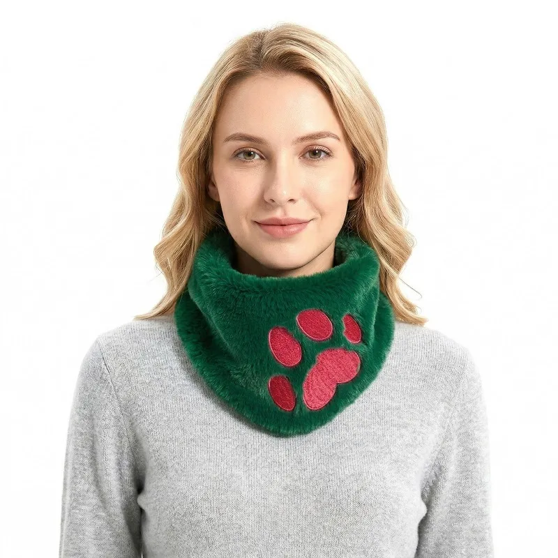 

Fursuit Cosplay Props Furry Embroidered Cat Paw Scarf Kig Costume Accessories for Furry Fursuit Comic Con Halloween Party