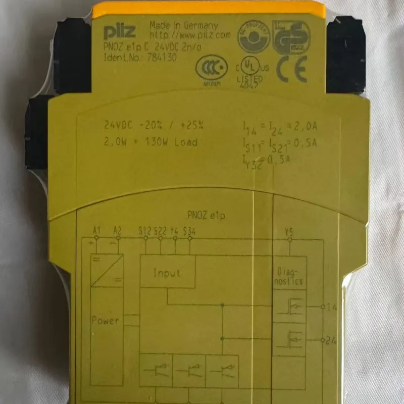 Nowy, oryginalny przekaźnik bezpieczeństwa pilz784130 E1p C 24vdc 2so